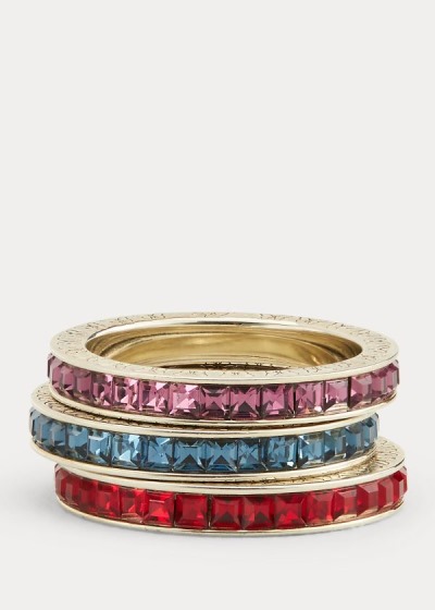 Anillos Ralph Lauren Mujer Multicolor - Embellished Stackable - GQOKP3405